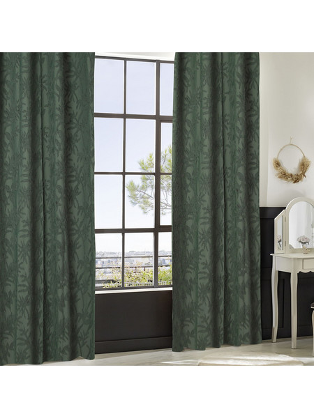 Atmosphera Κουρτίνα Παραθύρου Floral με Τρουκς 135x260 Willow 209090C Khaki