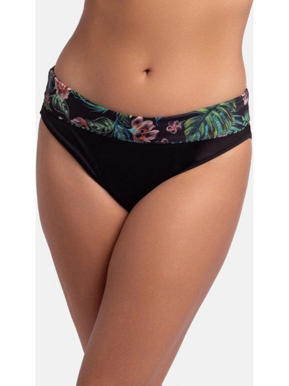 Dorina Ψηλόμεσο Bikini Slip Floral Μαύρο FXHO0017MI120-BK0087