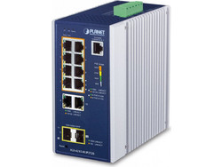 Planet IGS-4215-8UP2T2S Managed L2 Switch με 10 Θύρες Ethernet 1000Mbps και 2 SFP θύρες