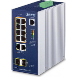 Planet IGS-4215-8UP2T2S Managed L2 Switch με 10 Θύρες Ethernet 1000Mbps και 2 SFP θύρες