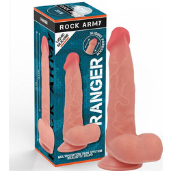 Rockarmy Ranger Ρεαλιστικό Dildo με Βεντούζα & Όρχεις 22cm Flesh