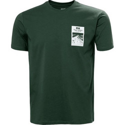 Helly Hansen Massif Graphic Ανδρικό Αθλητικό T-Shirt Κυπαρισσί 54600-390
