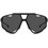 Carrera CA055S 8072K7 Ανδρικά Γυαλιά Ηλίου Μάσκα Κοκάλινα Μαύρα με Μαύρο Φακό