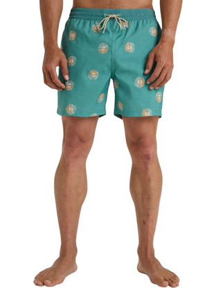 Billabong Vacay 16'' Ανδρικό Μαγιό Βερμούδα με Σχέδια Πετρόλ EBYJV00144-BLS0