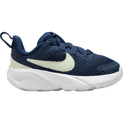 Nike Star Runner 4 Παιδικά Αθλητικά Παπούτσια για Τρέξιμο Navy Μπλε Κίτρινα DX7616-409