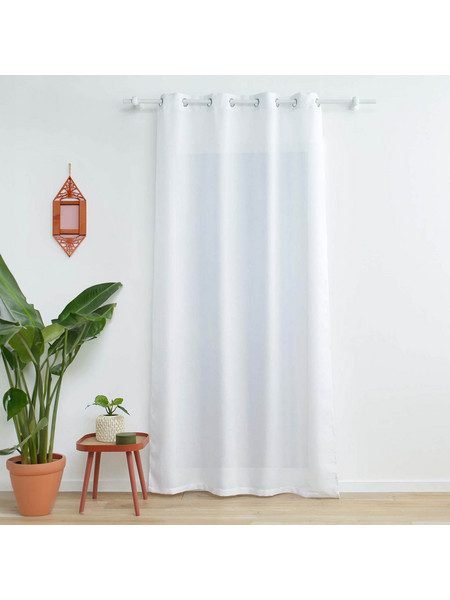 Spitishop Κουρτίνα Παραθύρου με Τρουκς 140x260 Zeline White 1612281