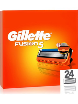 Gillette Fusion 5 Ανταλλακτικά Ξυραφάκια με 5 Λεπίδες & Λιπαντική Ταινία 24τμχ