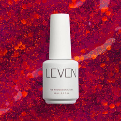 Leven 390 Firework Glitter Ημιμόνιμο Βερνίκι Νυχιών 15ml