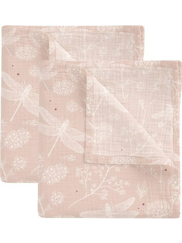 BimbiDreams Dafne Πάνες Αγκαλιάς από Μουσελίνα Ροζ 60x60cm 2τμχ