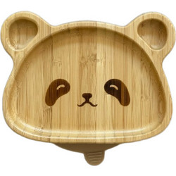 NokNok Εκπαιδευτικό Πιάτο Bamboo με Αντιολισθητική Βάση Panda