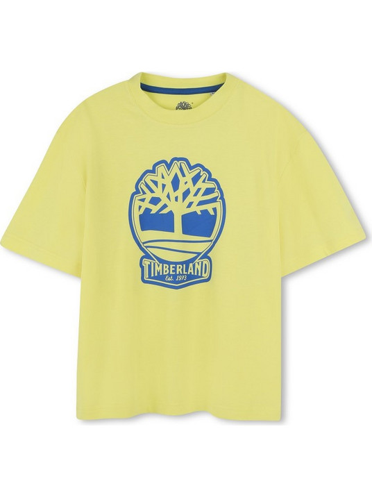 Timberland Παιδικό T-Shirt Κοντομάνικο Κίτρινο Μπλε T60422-518
