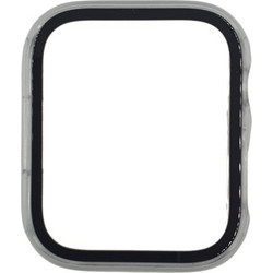 Naxius Πλαστική Θήκη Tempered Glass για Apple Watch 7 / 8 / 9 45mm Διαφανής