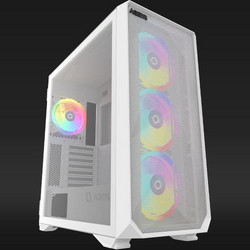 Aqirys Arcturus Pro White Gaming Midi Tower Κουτί Υπολογιστή με Πλαϊνό Παράθυρο