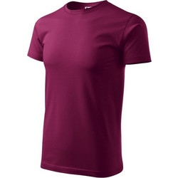 Malfini Basic Ανδρικό Αθλητικό T-Shirt Μπορντό MLI-12943