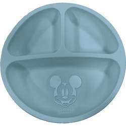 Stor Mickey Mouse Πιάτο Φαγητού Σιλικόνης Blue
