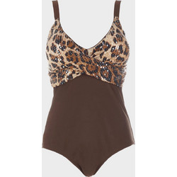 Gsecret Ολόσωμο Μαγιό Animal Print Καφέ BZ77211-33798