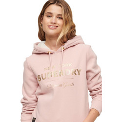 Superdry Γυναικείο Αθλητικό Φούτερ με Κουκούλα Ροζ W2011974A-9EE