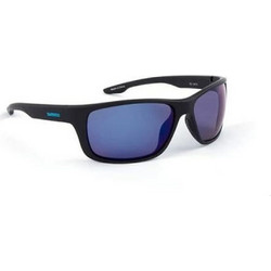 Shimano SHMGFMBBM Ανδρικά Γυαλιά Ηλίου Ορθογώνια Κοκάλινα Μαύρα με Μπλε Φακό