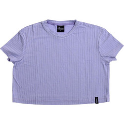 Target Παιδικό Crop Top Κοντομάνικο Λιλά S25-14570-48