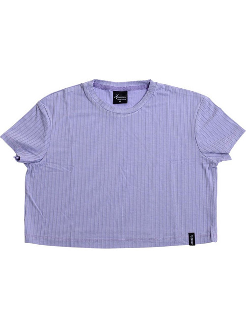 Target Παιδικό Crop Top Κοντομάνικο Λιλά S25-14570-48