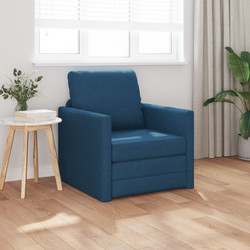 vidaXL Πολυθρόνα Κρεβάτι Μπλε 4106628