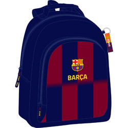 Safta F.C. Barcelona Σχολική Τσάντα Πλάτης Δημοτικού Μπλε Μπορντό S4313028