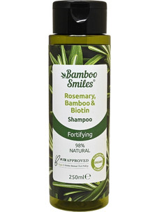 Bamboo Smiles Βιολογικό Δενδρολίβανο & Βιοτίνη Φυτικό Σαμπουάν για Επανόρθωση 250ml