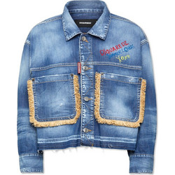 Dsquared2 Γυναικείο Μπουφάν Τζιν Κοντό Γαλάζιο S73AM0358-S30341-470