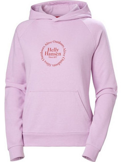 Helly Hansen Core Γυναικείο Αθλητικό Φούτερ με Κουκούλα Ροζ 54239-052