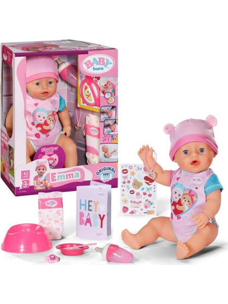 Zapf Creation Baby Born Emma Κούκλα με Αξεσυάρ
