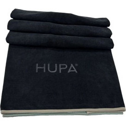 Hupa Majestic Πετσέτα Θαλάσσης Microfiber Μαύρη 80x175cm 55-2006-01