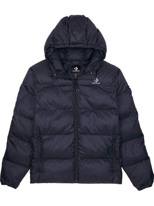 Converse Ανδρικό Μπουφάν Χειμωνιάτικο Puffer Navy Μπλε 10026729-A03