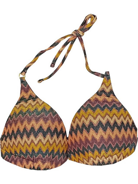 Apple Boxer Bikini Top Τριγωνάκι Navy Μπλε Κίτρινο 0921220503