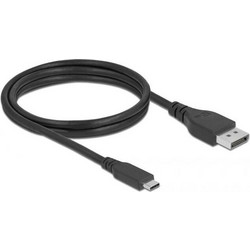 DeLOCK Καλώδιο DisplayPort to USB-C Male 1.5m Black 86040