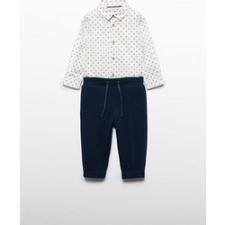 Abel & Lula Παιδικό Σετ για Αγόρι Λευκό Navy Μπλε 14-05705-078
