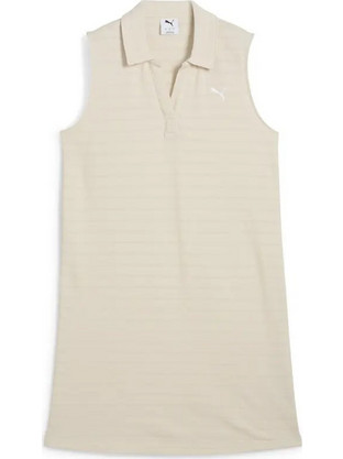 Puma ESS Elevated Relaxed Structured Mini Καλοκαιρινό Αθλητικό Φόρεμα Εκρού 685029-87