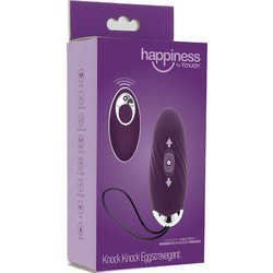 ToyJoy Happiness Knock Knock Egg Δονητής Egg για Ζευγάρια με Τηλεχειριστήριο Μωβ