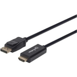 Manhattan Καλώδιο DisplayPort 1.2 to HDMI Male 1.8m Black 153201