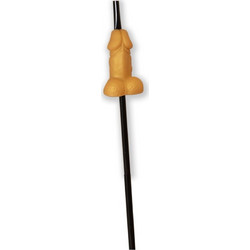 Diablo Picante Golden Penis Αστείο Sexy Καλαμάκι D-242398