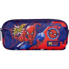 Must Spider-Man Thwip Κασετίνα Βαρελάκι με 2 Θήκες Μπλε Κόκκινη 508561