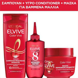 L'Oreal Paris Elvive Color Vive Σετ Περιποίησης Μαλλιών Conditioner 200ml + Μάσκα 300ml + Σαμπουάν 400ml