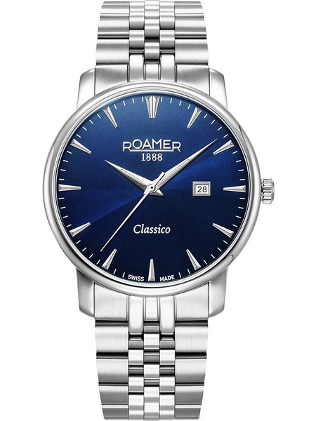 Roamer Classico Ανδρικό Ρολόι με Ασημί Μεταλλικό Μπρασελέ R971856414550