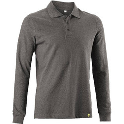 Diadora Ανδρική Μπλούζα Polo Μακρυμάνικη Γκρι 160.300017-5070
