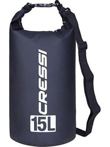 Cressi XUA928905 Στεγανός Σάκος Ώμου 15lt Μαύρος