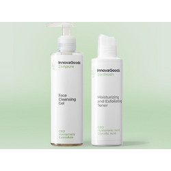 InnovaGoods CBD Cleanser Face Gel 200ml + Peeling Gel 150ml