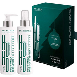 Bee Factor Frosty Vanilla Christmas Frosty Vanilla Face, Hair & Body Mist 100ml + Frosty Vanilla Body Lotion 100ml