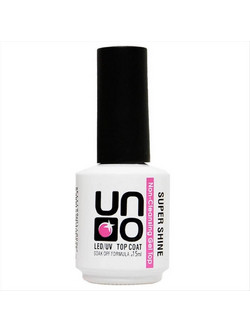 Uno Super Shine Non-Cleansing Top Coat Gloss Βερνίκι Νυχιών 15ml