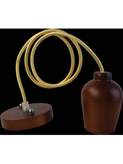 Dasher DIY Κρεμαστό Φωτιστικό Οροφής Ανάρτηση E27 Καφέ DS22-DEEPBROWN