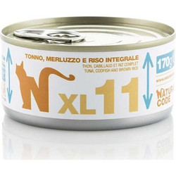 Natural Code XL11 Adult with Tuna, Cod & Rice 170gr