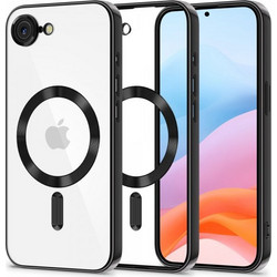 Tech-Protect MagFlex Back Cover Shiny Black/Clear (iPhone 16e)